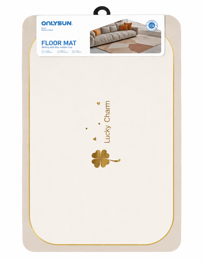 Lucky Charm Floor Mat – Ivory White-NC-51275