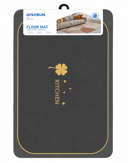 Kitchen Floor Mat – Charcoal Gray - NC-51275