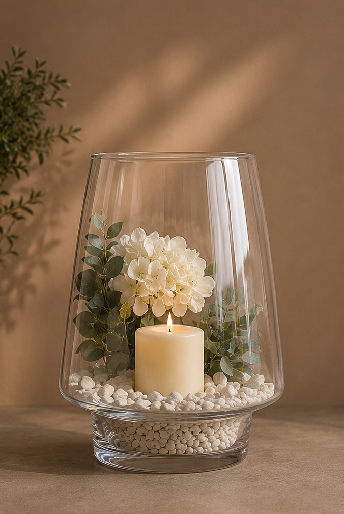 Decorative  Glass Flower Vase - 67BV- Premium Quality | Best Sell Online