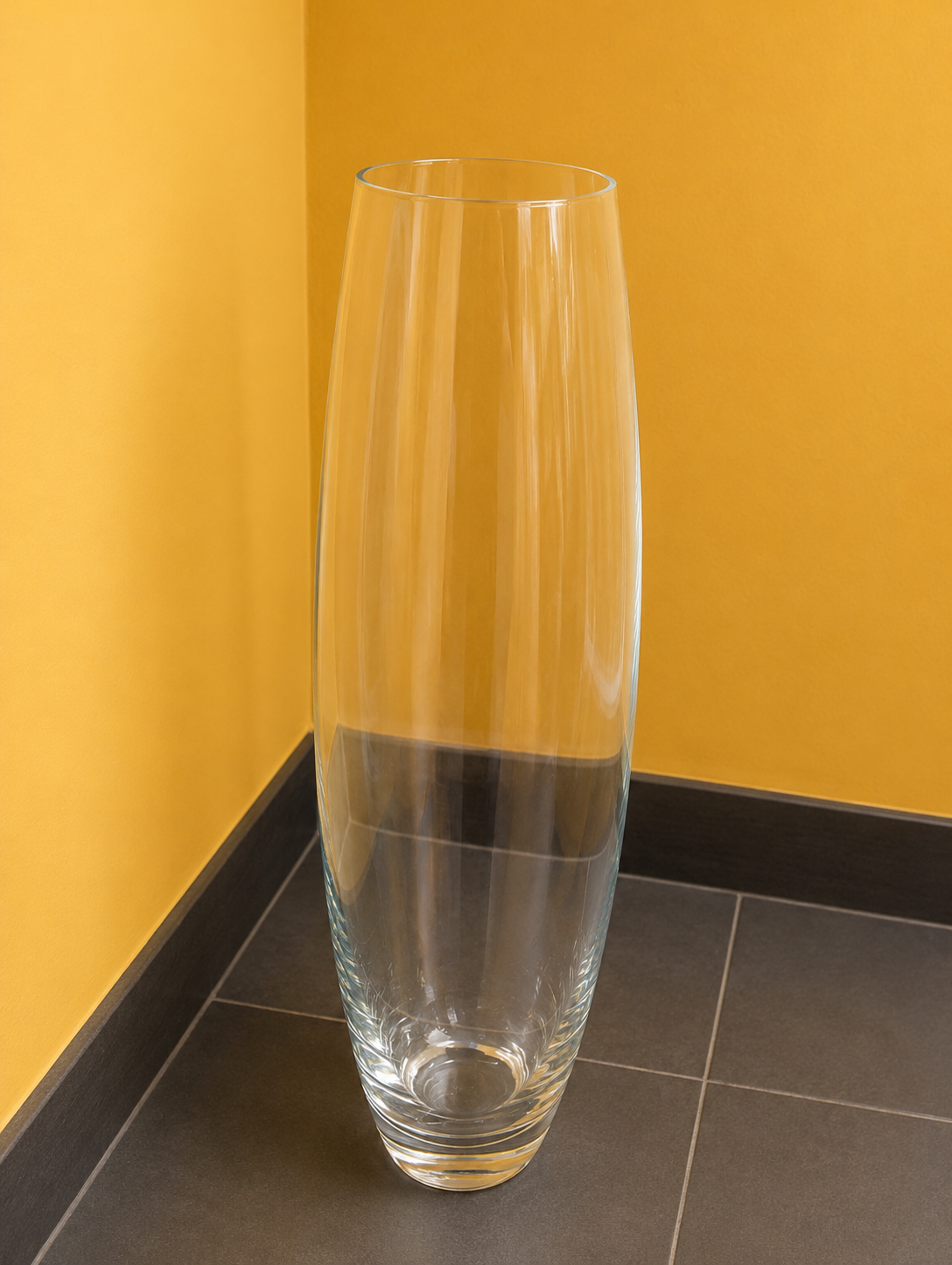 Oval Floor Glass Vase 10cm×70cm×10cm - 1 | Premium Quality | Best Sell Online