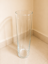 Clear Cylinder Glass Vase -01 | 8cm×28cm×8cm (small)