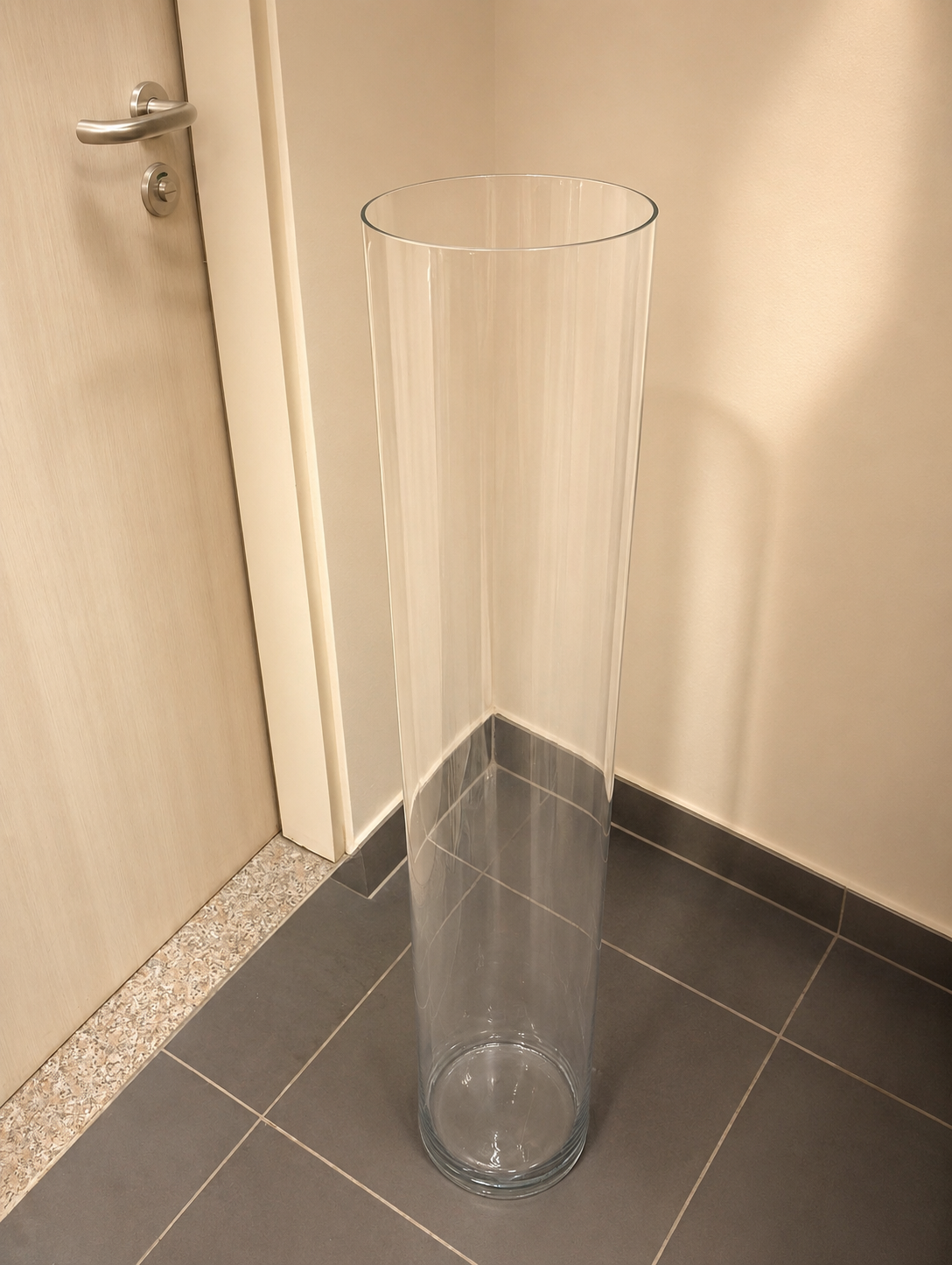 Clear Cylinder Glass Vase -XL-2 | 20cm×100cm×20cm