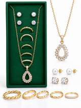 Fashion - Jewelry-Limited Edition - Set (Green box / Silver) - 0007