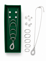 Fashion - Jewelry-Limited Edition - Set (Green box / Silver) - 0007