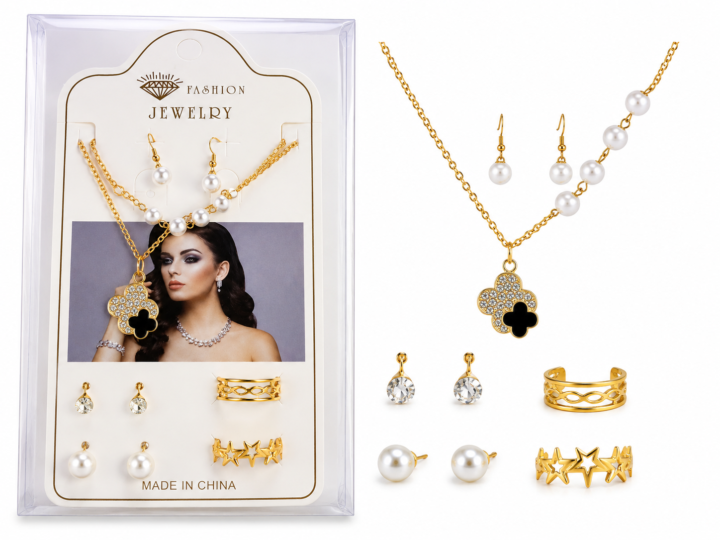 Elegant Clover Necklace Set - Best sell online