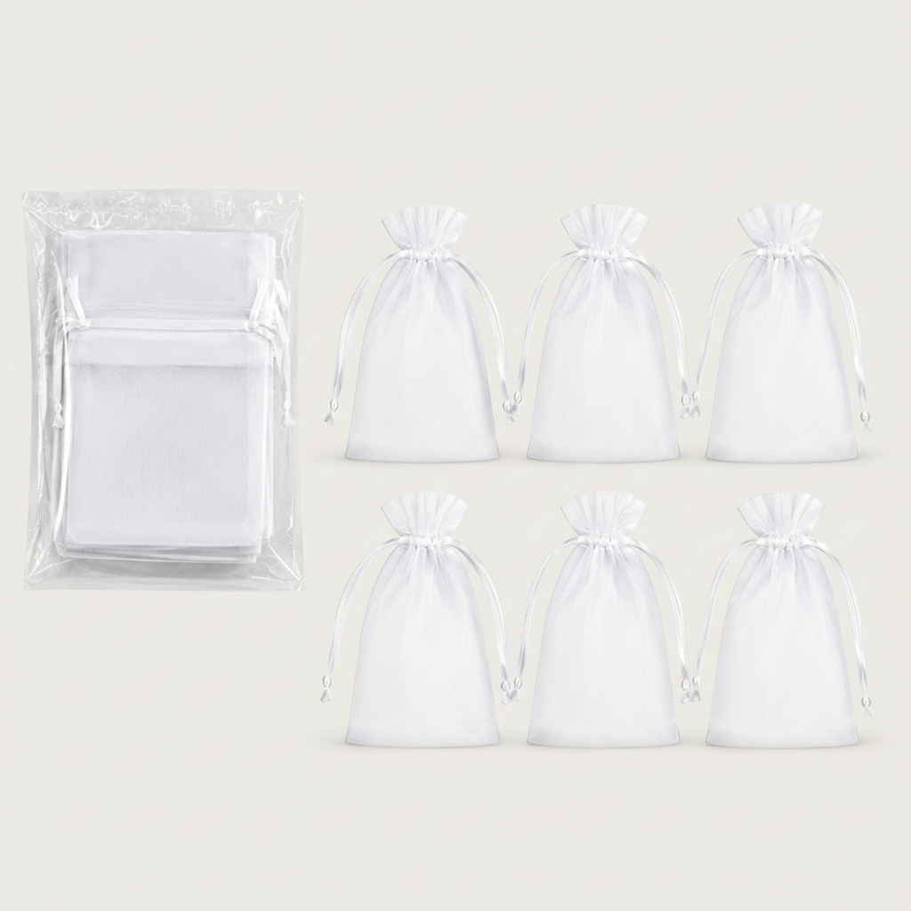 FR Premium Super White Gift Bags-6pcs - Durable & Affordable