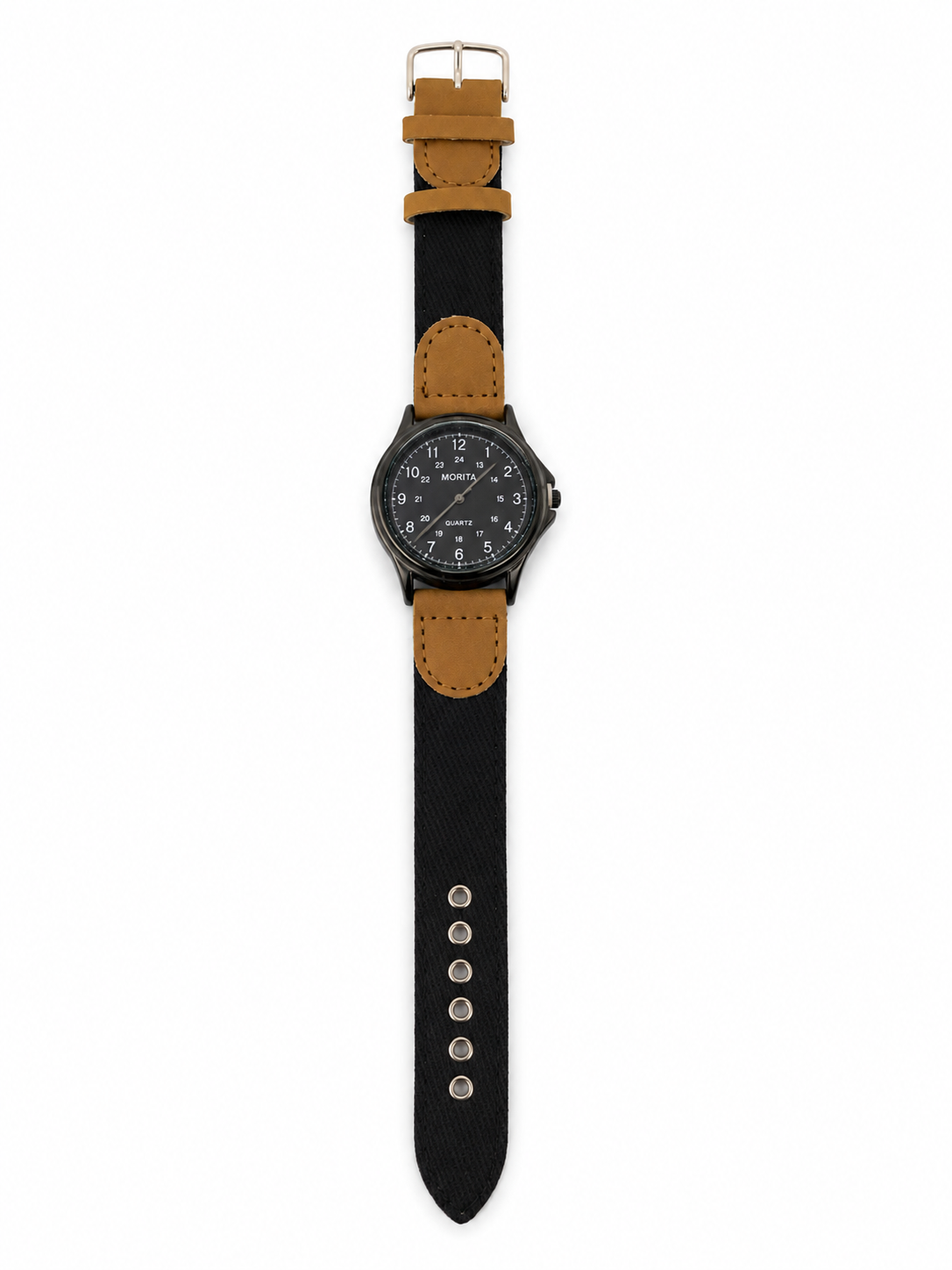 Premium Stylish Black-Brown Watch 0X3 - Modern, Durable & Comfortable
