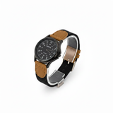 Premium Stylish Black-Brown Watch 0X3 - Modern, Durable & Comfortable
