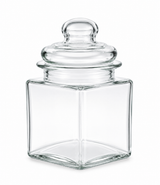 Squared Glass Storage Jar 280ml - FT - 6700 - Premium Quality