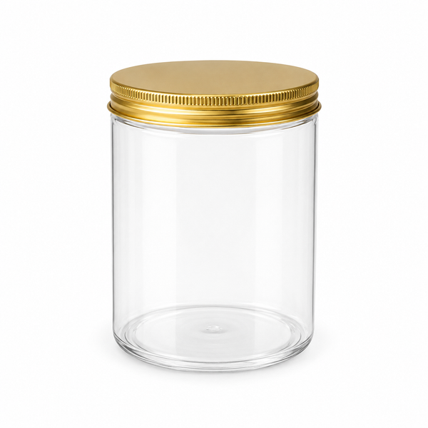 FR Multipurpose Storage Jar With Golden Cap - (8.5*14cm/750ml-NC-51660
