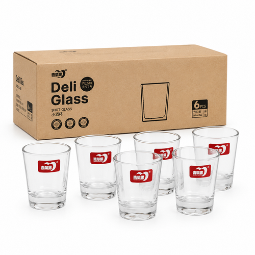 طقم أكواب شوت FR Premium Deli بسعة 110 مل (6 قطع) - متين وبسعر مناسب