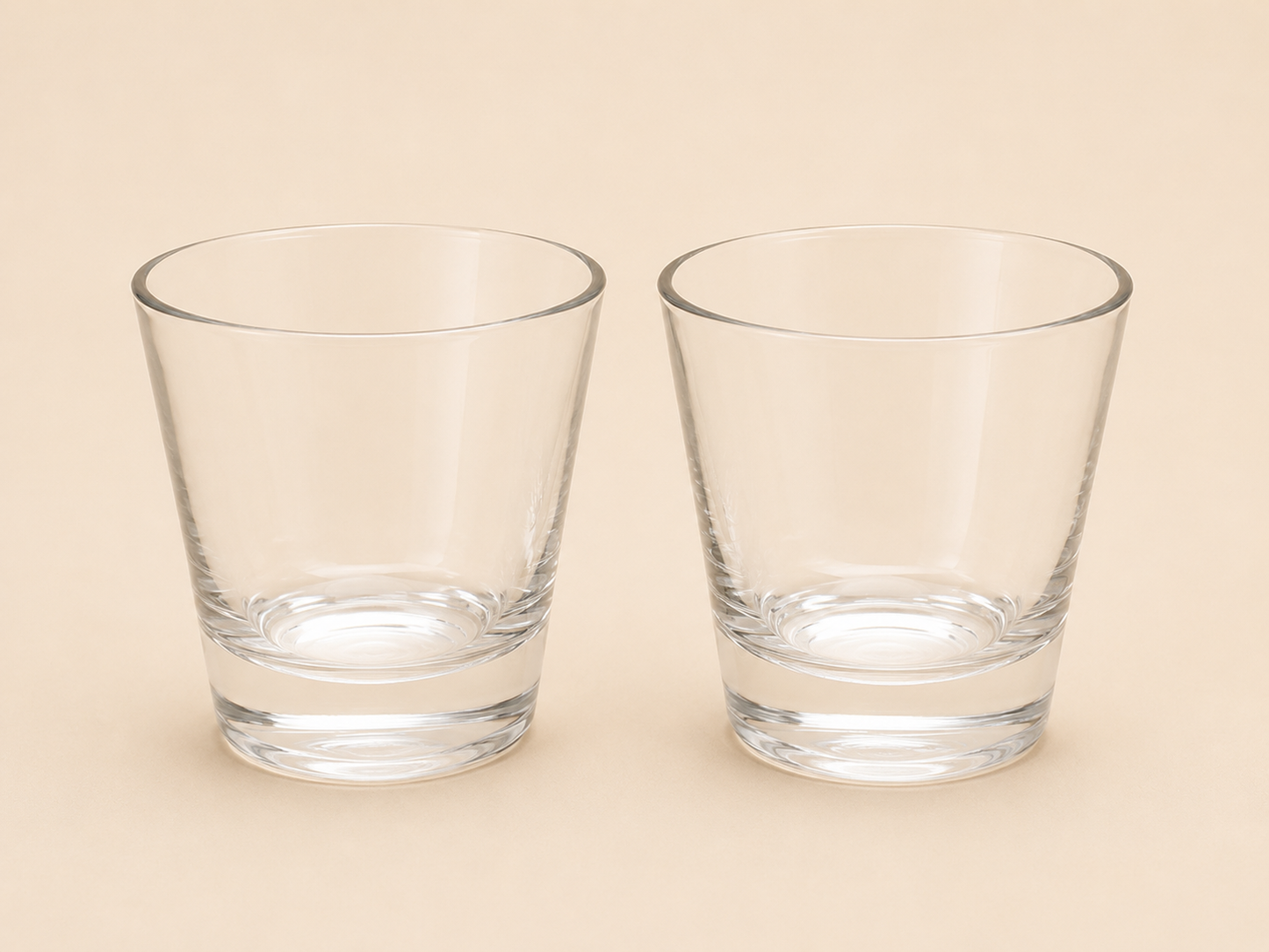 FR Crystal Water Glasse's - (2pcs Set-220ml) - 0161