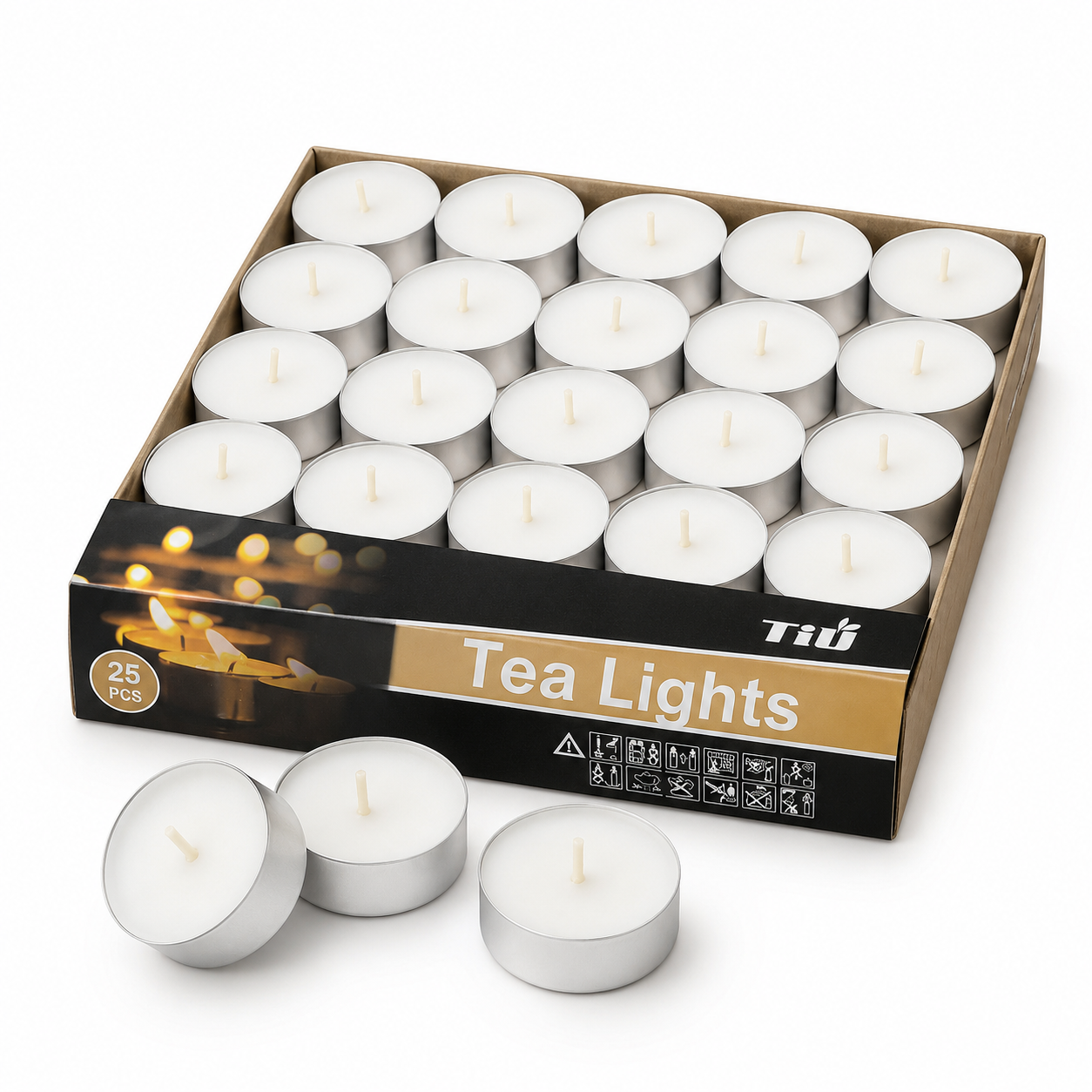 FR Tea Light Candles Set (25pcs) - 002