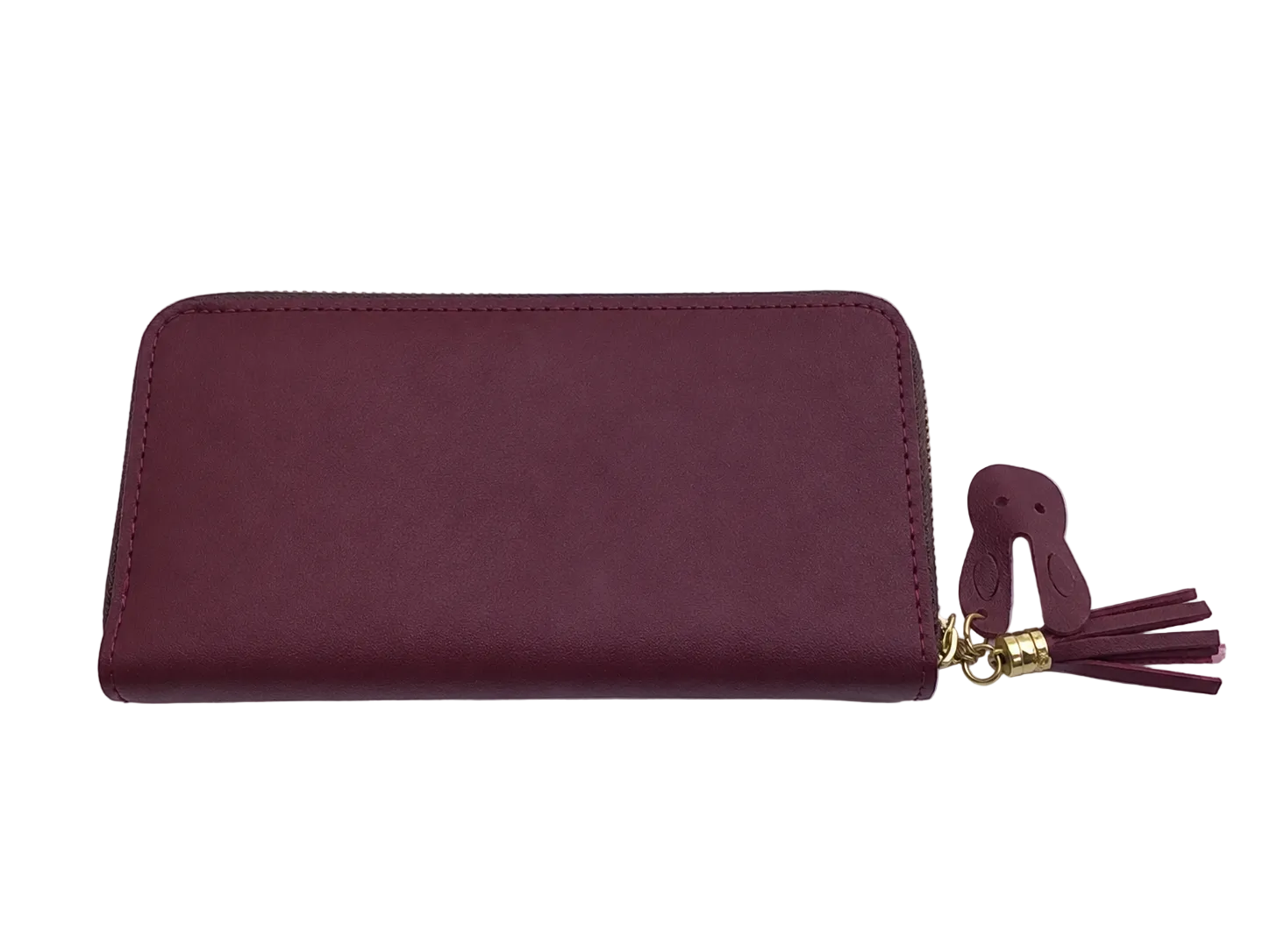 Women's Premium Leather Wallet - Dark Maroon - Durable & Stylish Design