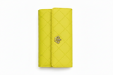 Women's Premium  Leather Wallet - Crown Yellow - Durable & Stylish Design