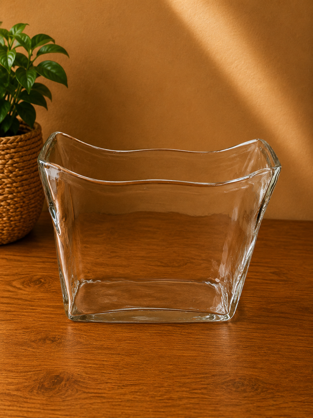 Glass Boat Flower Vase  TX-L - 30cm×30cm×30cm