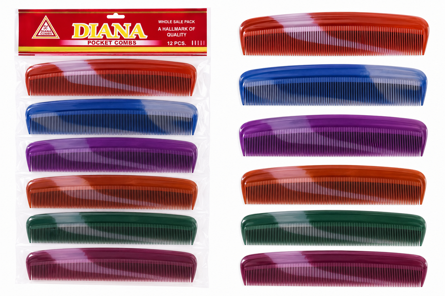 FR Diana 12-Pack Pocket Combs | Premium Quality - Best Price Online