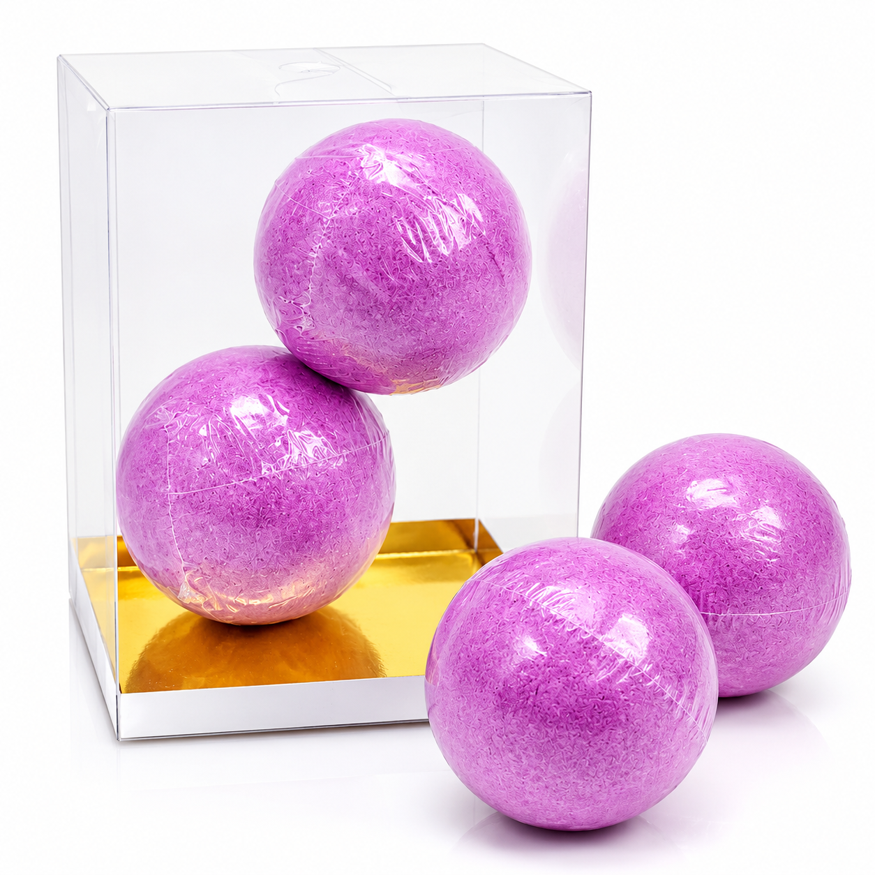Flower- scented bath bombs - ( 2pc) - 0012