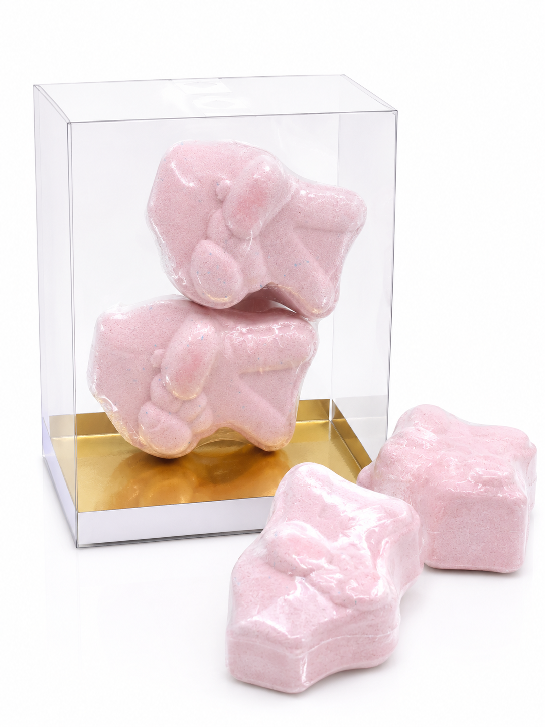 Flower- scented bath bombs - ( 2pc) - 0012
