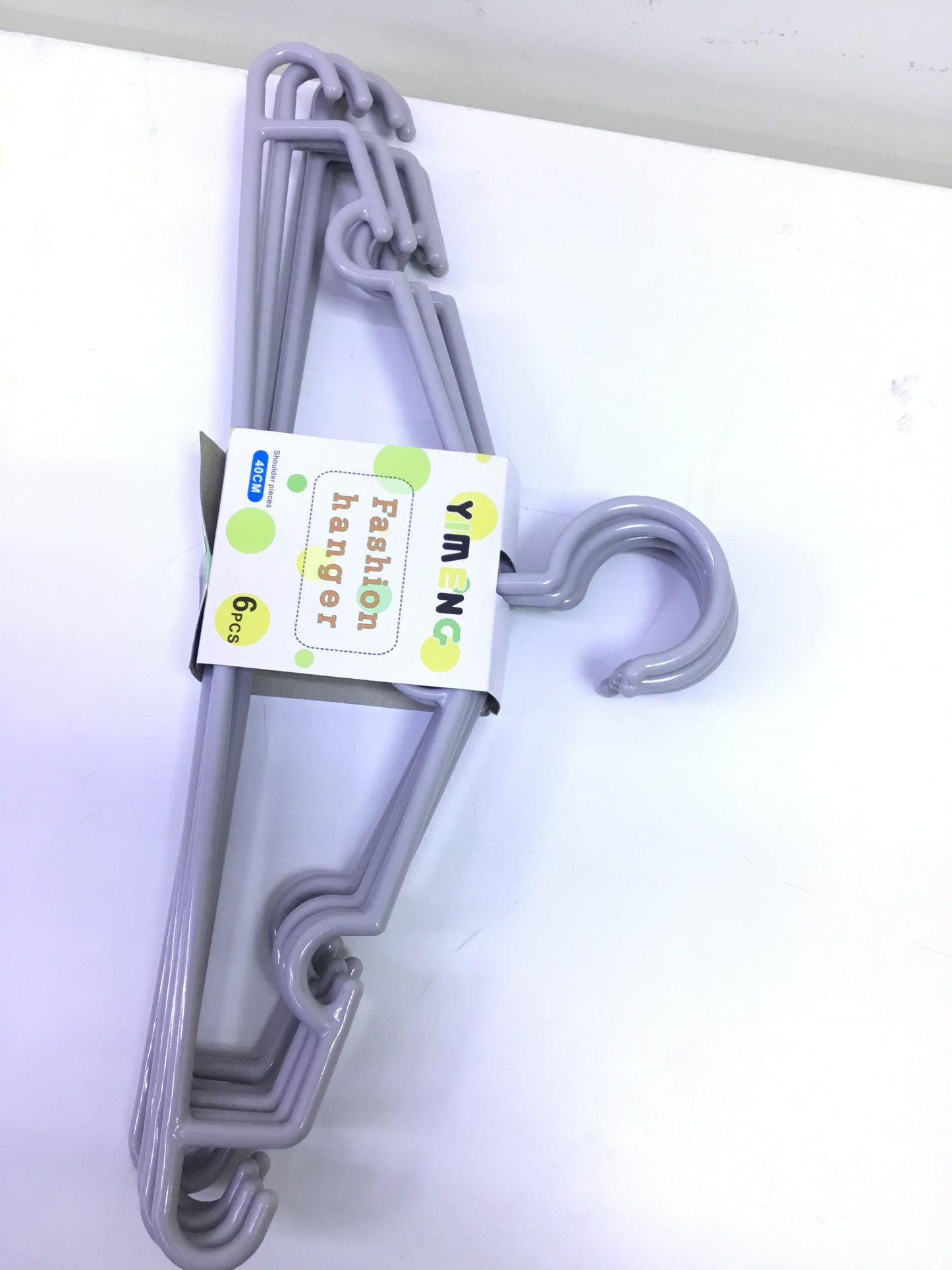 Yimeng Fashion Plastic Cloth Hunger- Light-Gray (6pcs)- 40cm - WTC- 7830 | Premium Quality - Best Sell Online