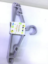 Yimeng Fashion Plastic Cloth Hunger- Light-Gray (6pcs)- 40cm - WTC- 7830 | Premium Quality - Best Sell Online