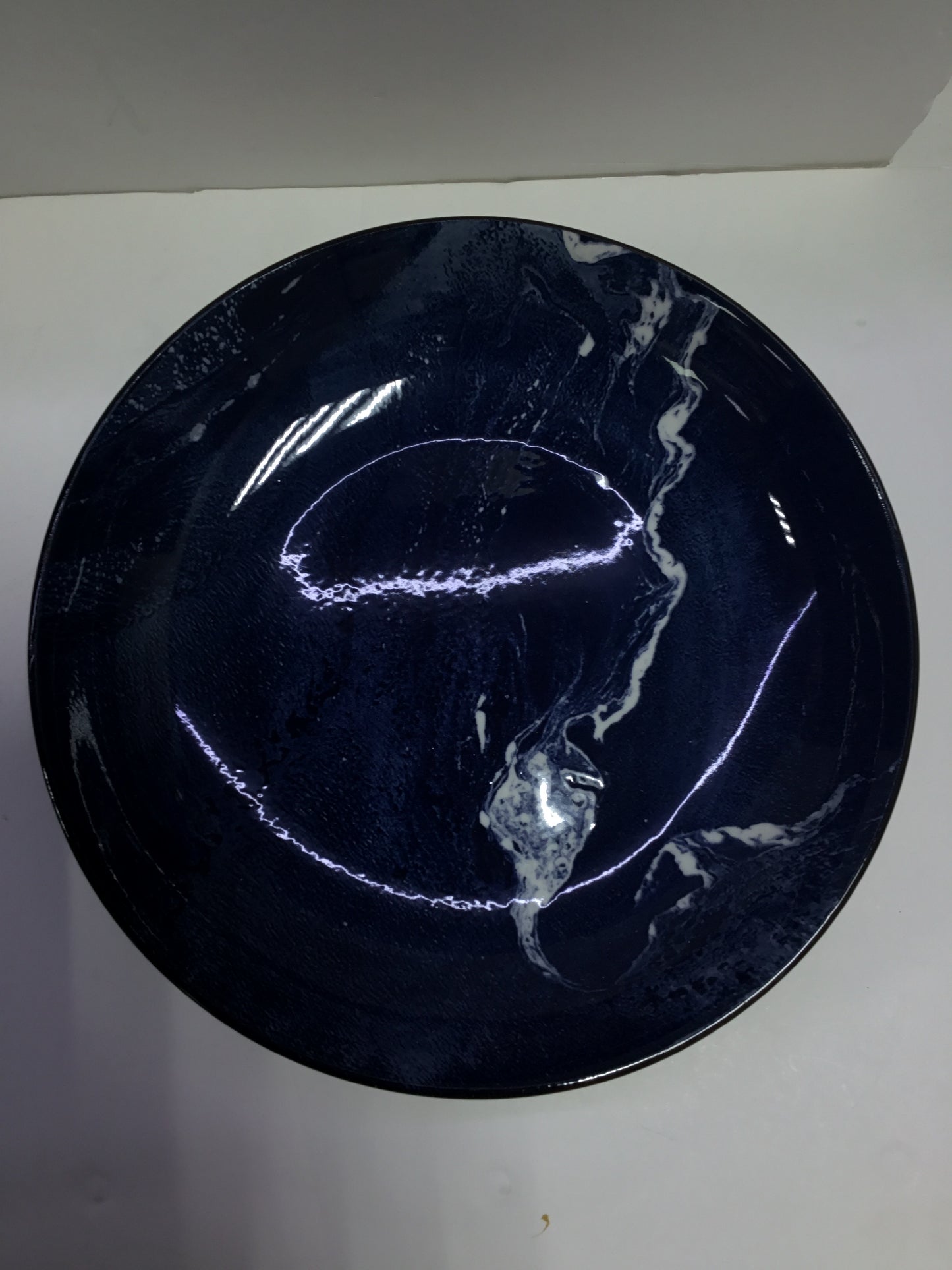 FR Blue With White Shade Ceramic Serving Dish-M