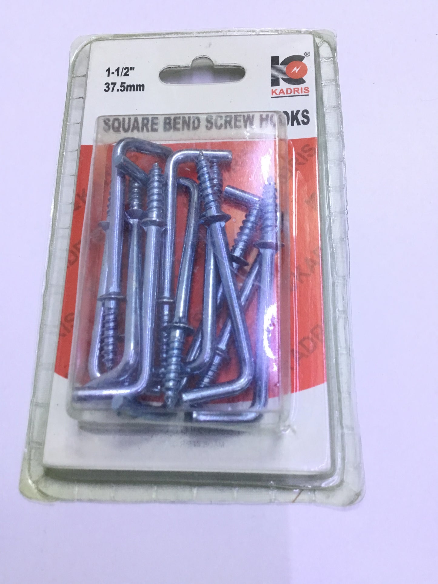 FR KADRIS Square Bend Screw Hooks (HA - 1584) 1-1/2 - 37.5mm Premium Quality