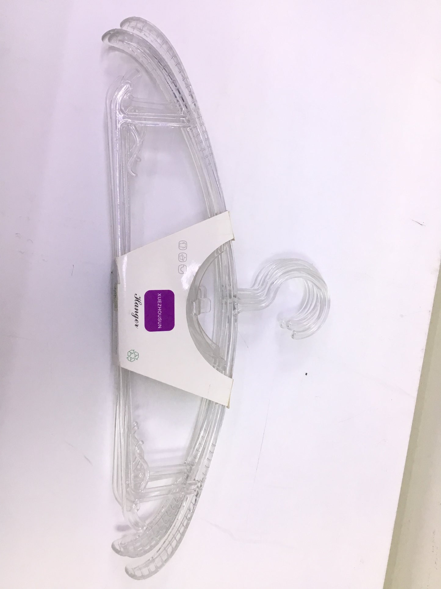 Xuezhousun Fashion Plastic Cloth Hunger Set - Transparent (3pcs)- 41cm - WTC- 6165 | Premium Quality - Best Sell Online
