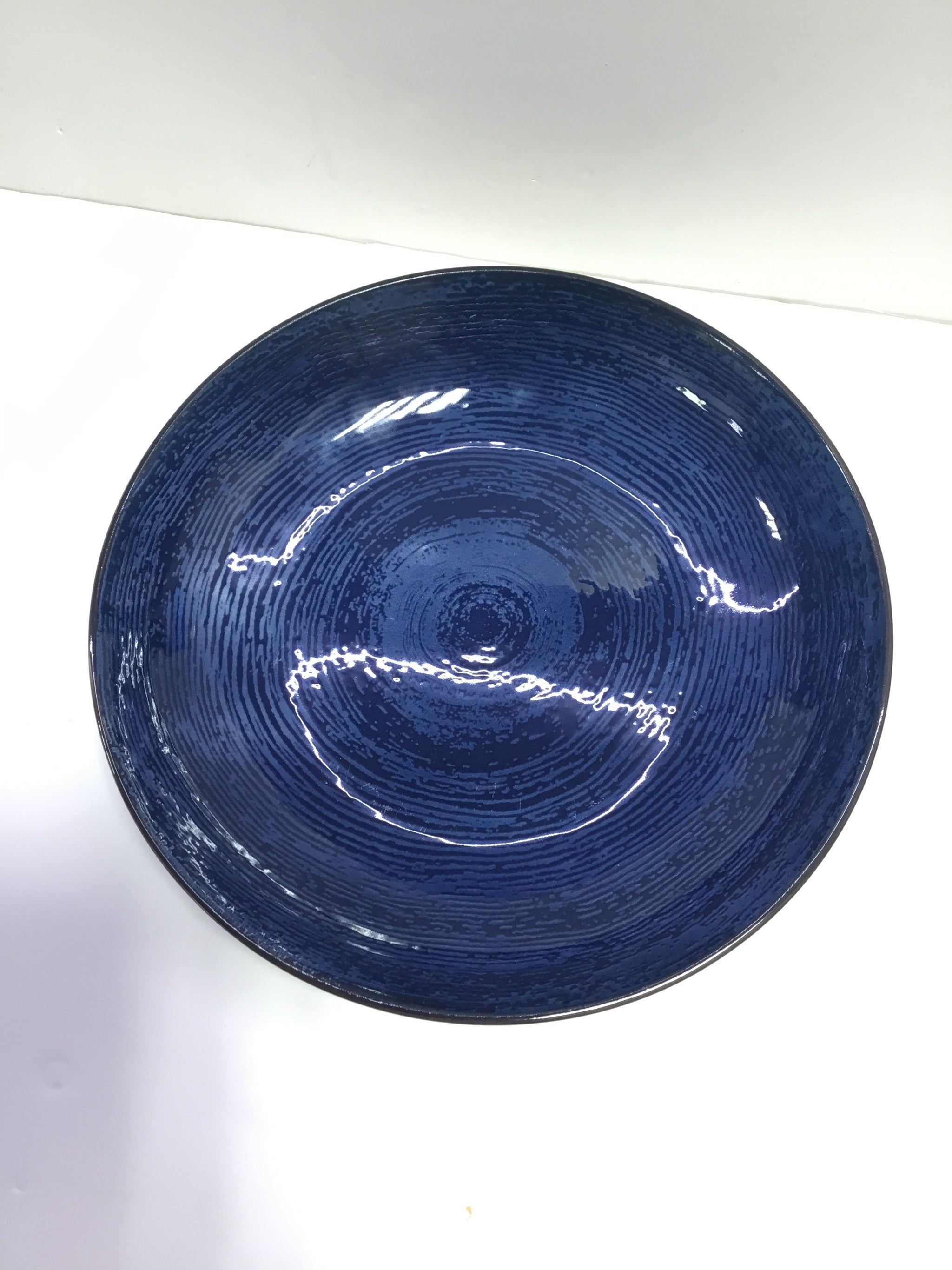 FR Blue Round Serving Dish-M