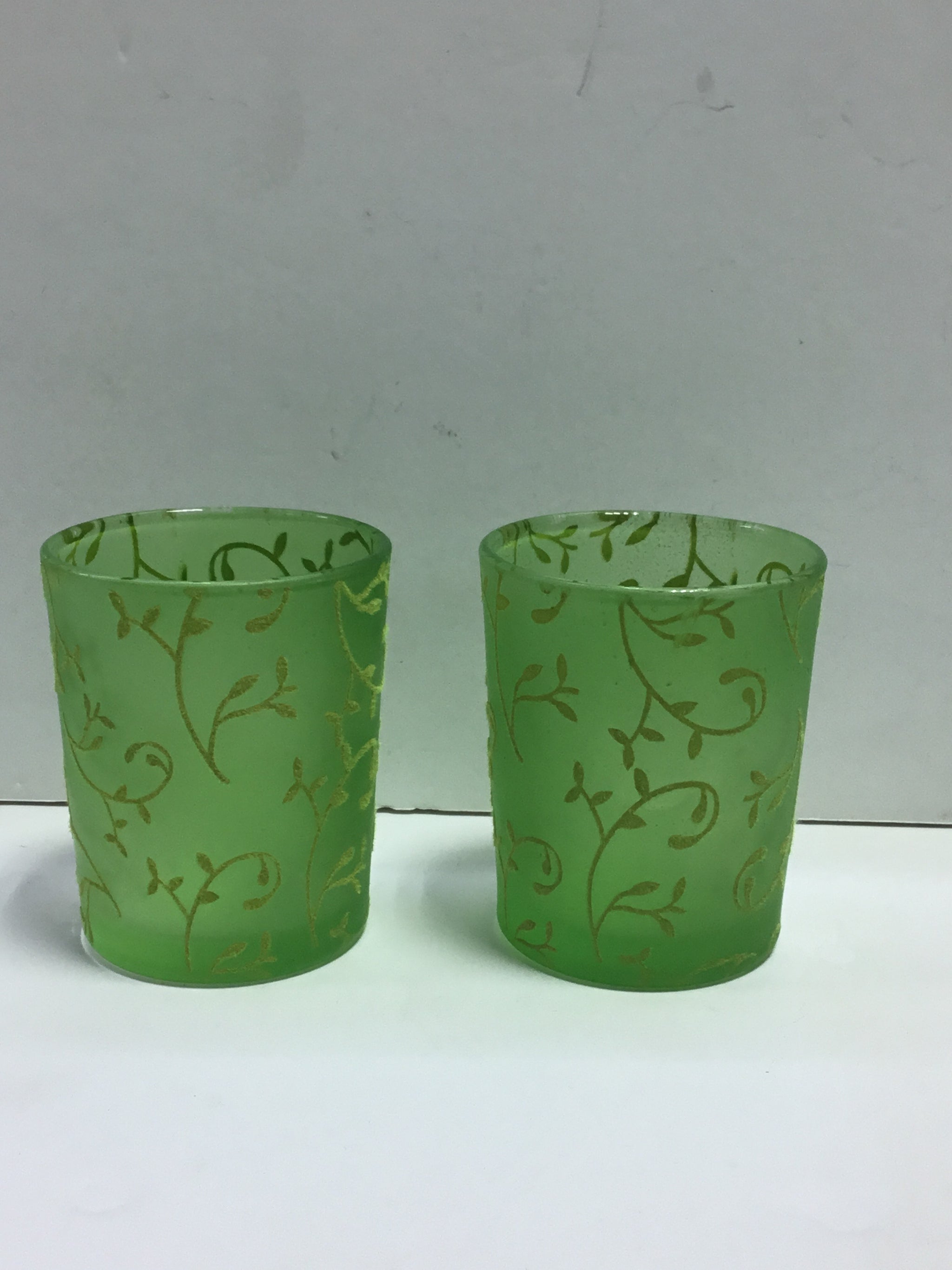 FR Green Mini Tumbler Glass - 2pcs