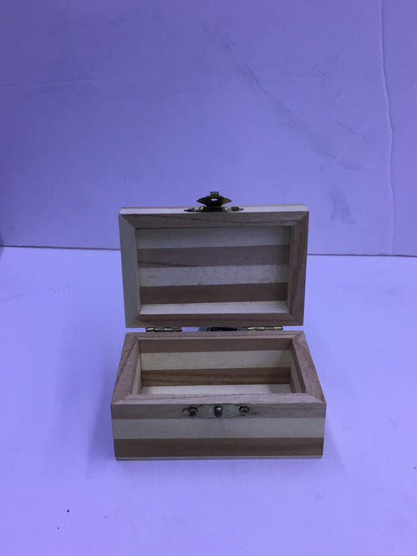 Rectangular Wooden Jewelry & Keepsake Box