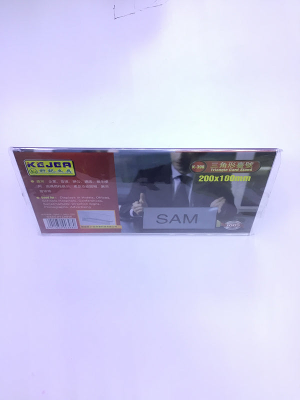 Table Name Plate Holder ~ (Triangle-200*100mm) | Premium Quality - Best Price Online