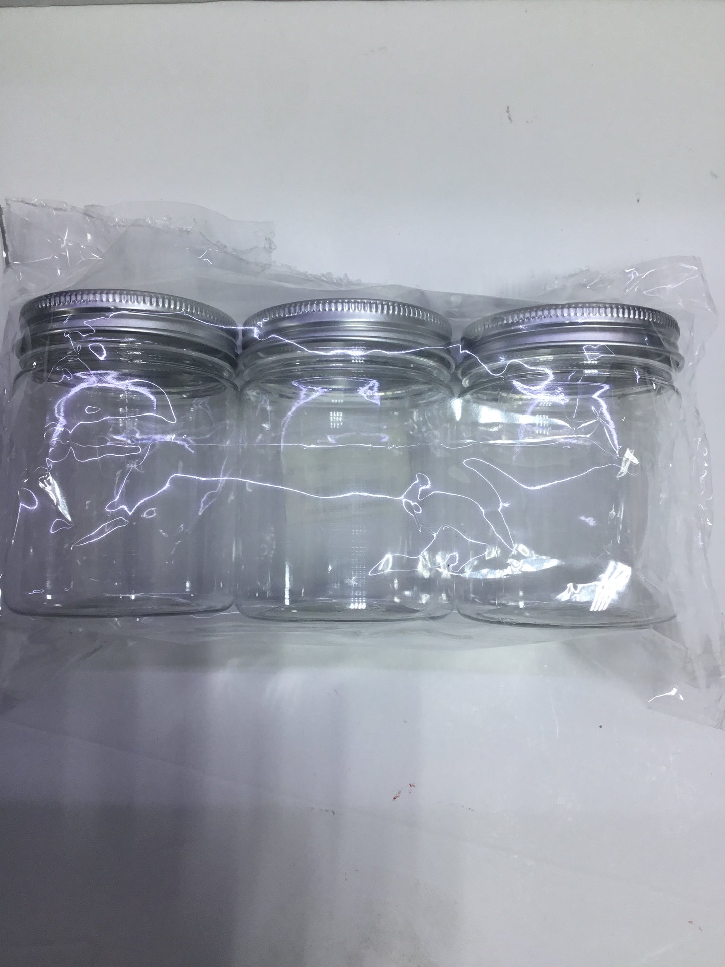 FR Plastic Storage Jar With White Cap - (120ml-3pcs)