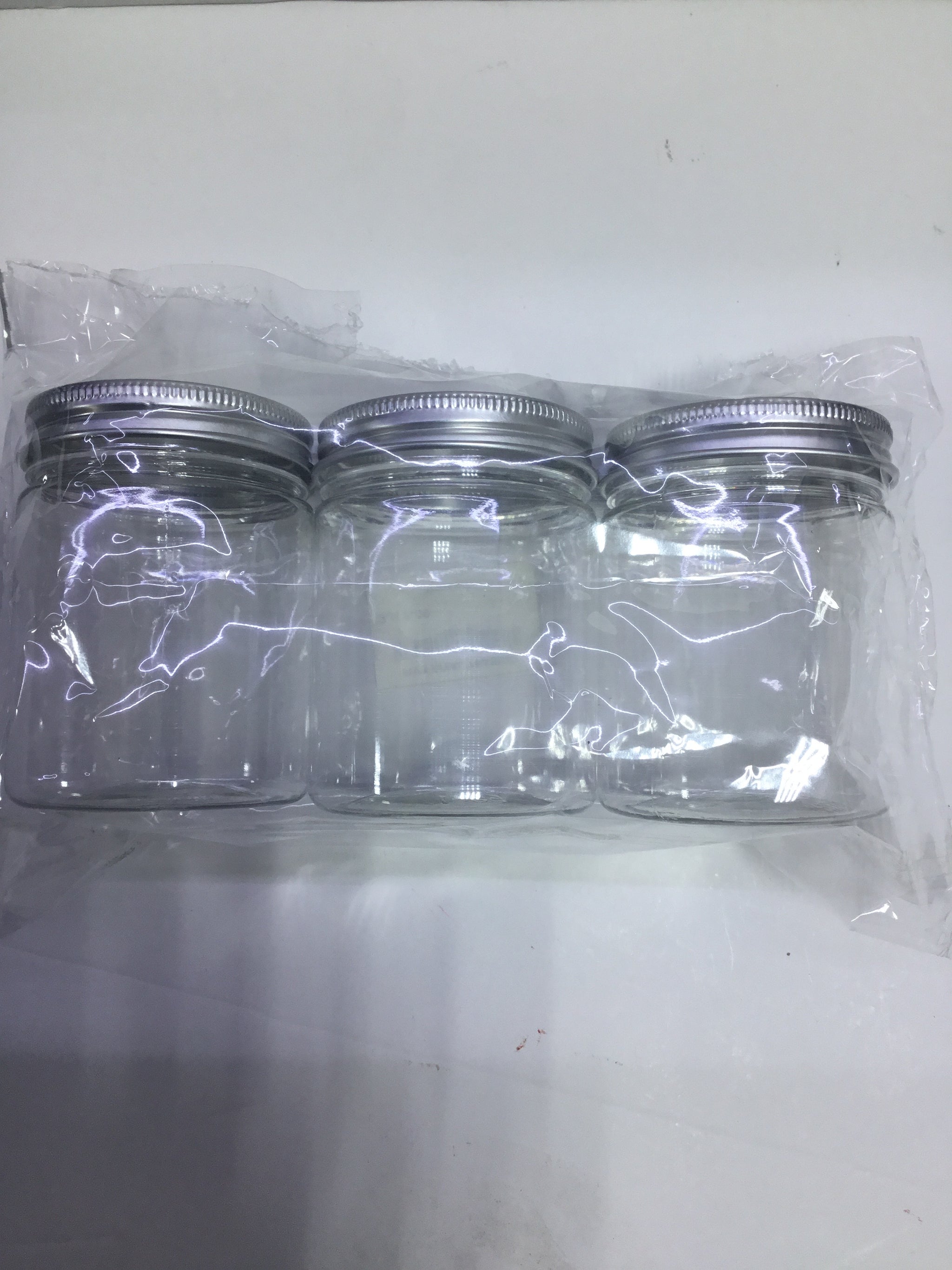 FR Plastic Storage Jar With White Cap - (120ml-3pcs)