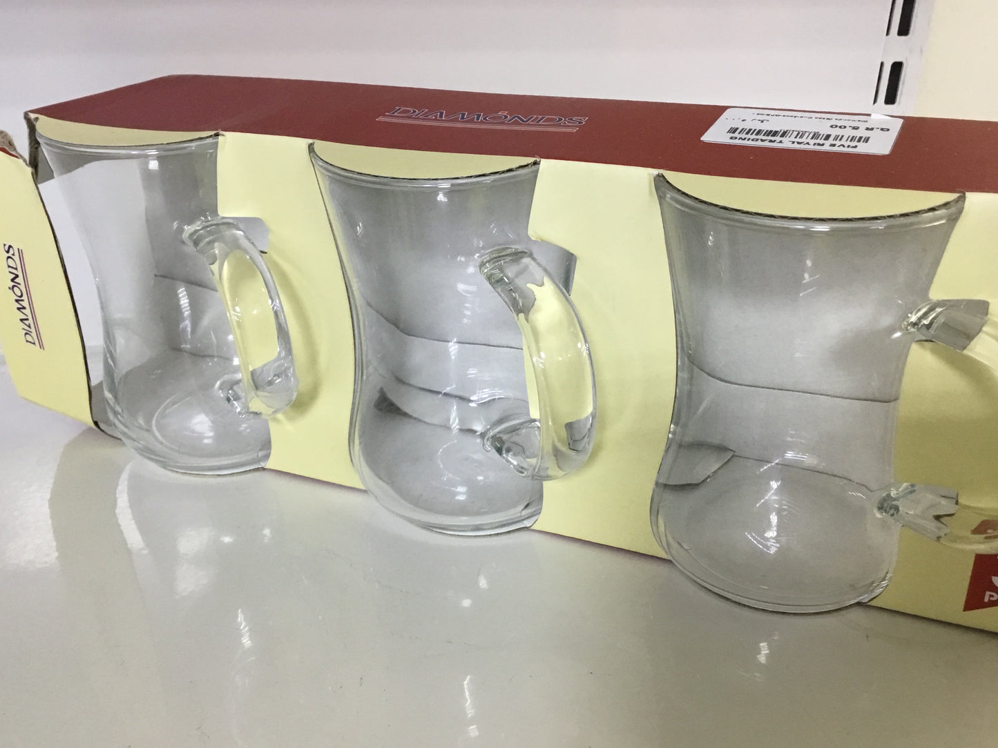 FR Diamonds Glass Cup-3pcs-GPB-06