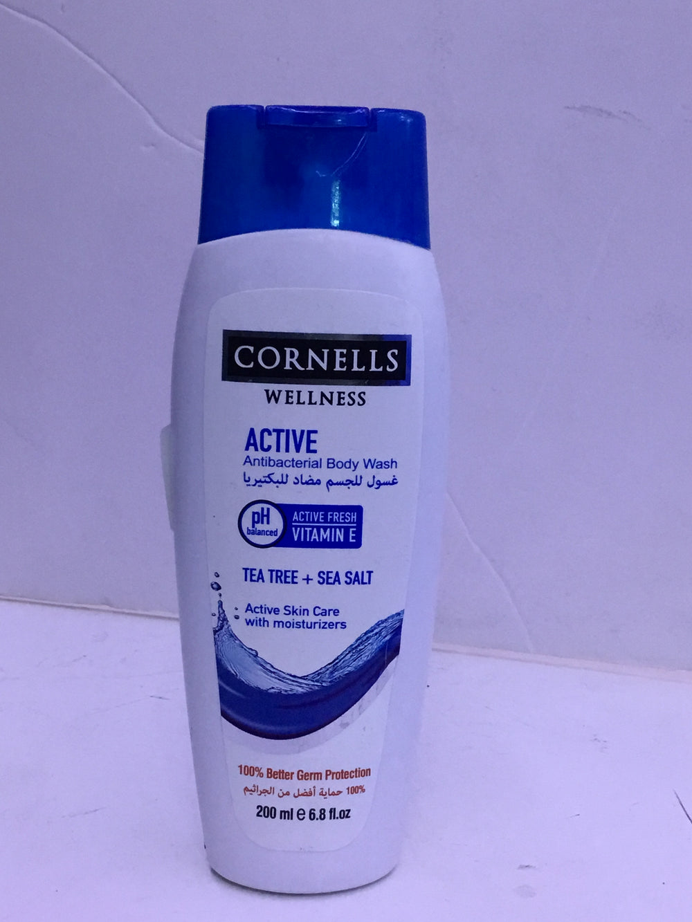 Active Antibacterial body wash 200ml blue