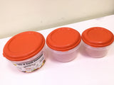 Tight N Fresh Round Container Set- Red Cover (3pcs) - 625ml, 1Ltr, 1.5Ltr | Premium Quality - Best Sell Online
