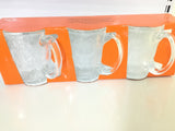 Glass Cup - 255ml- 3pc -JXZB0053K