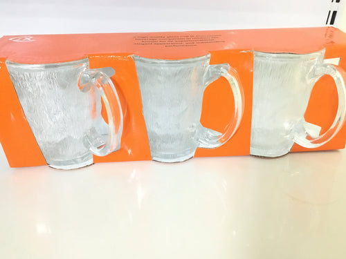 FR Glass Cup - 255ml- 3pc -JXZB0053K