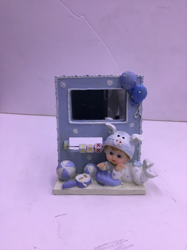 BLUE  Baby-Themed Decorative Photo Frame & Memo Holder