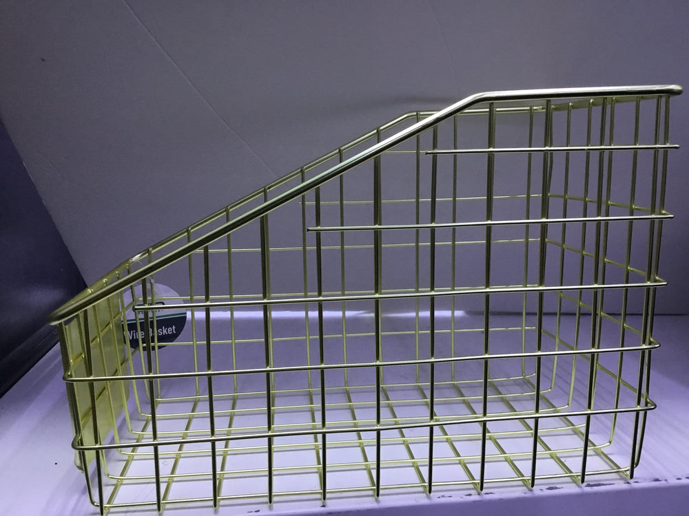Gold Metal Storage Basket