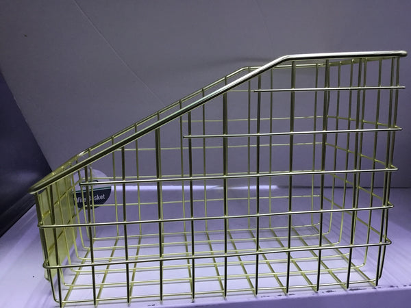 Gold Metal Storage Basket