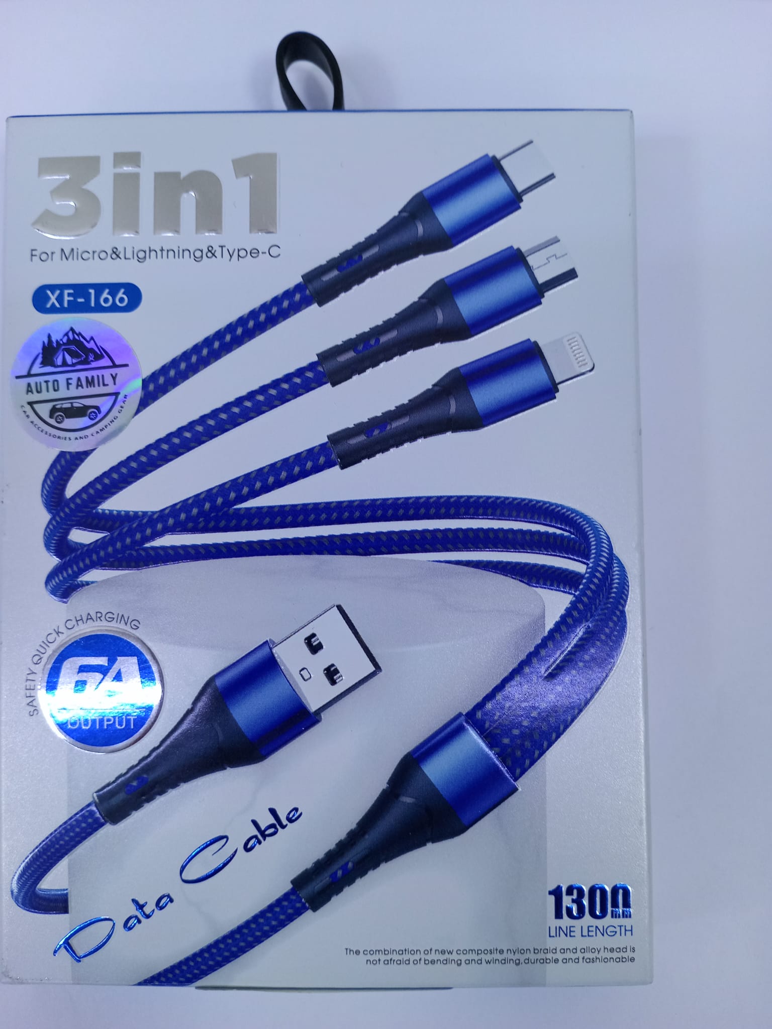 3 In 1 Data Cable XF - 166 (130mm) - IPC | Premium Quality - Best Price Online