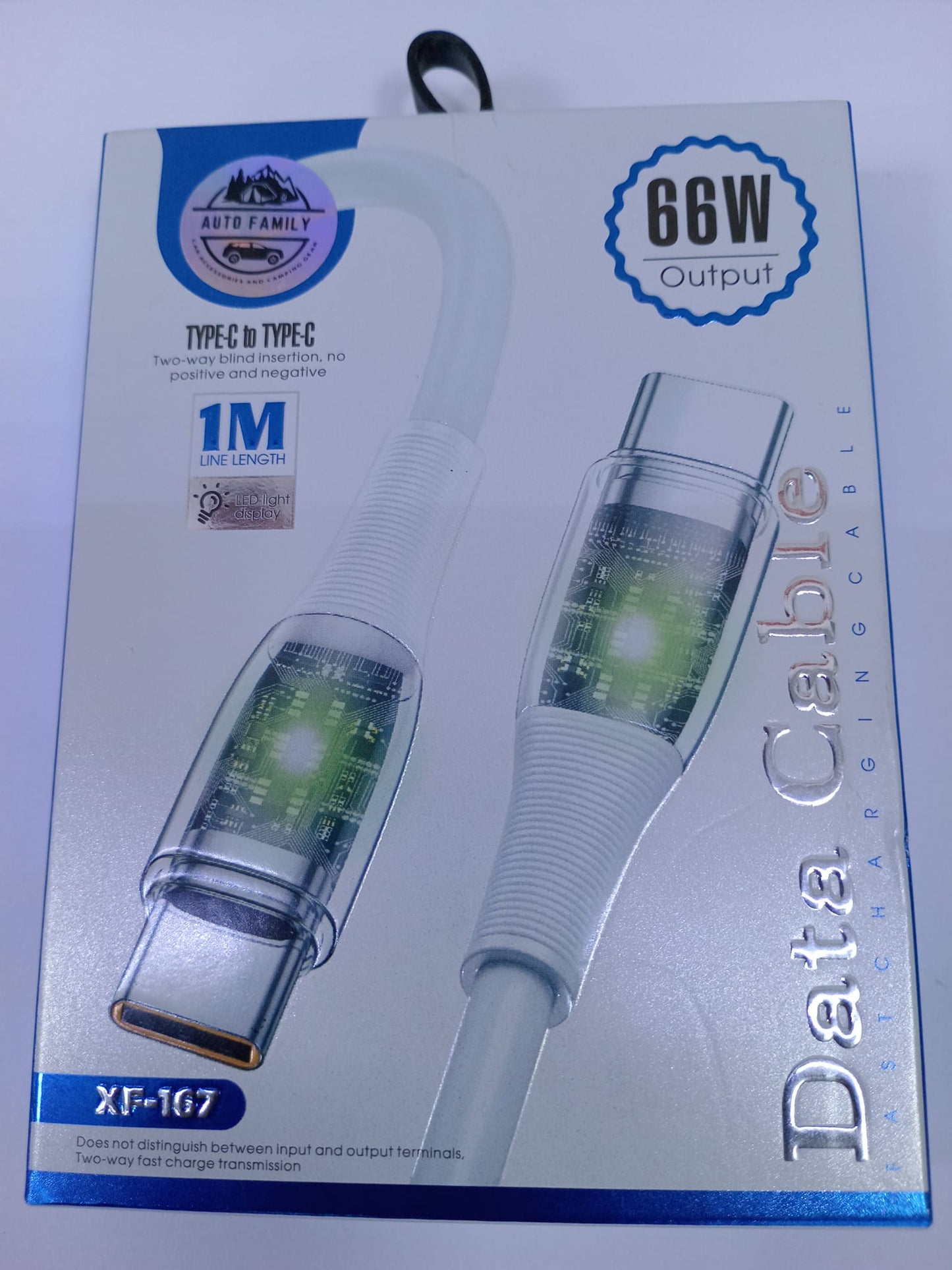 Type-C To Type-C Data Cable XF - 167 (1M)  | Premium Quality - Best Price Online