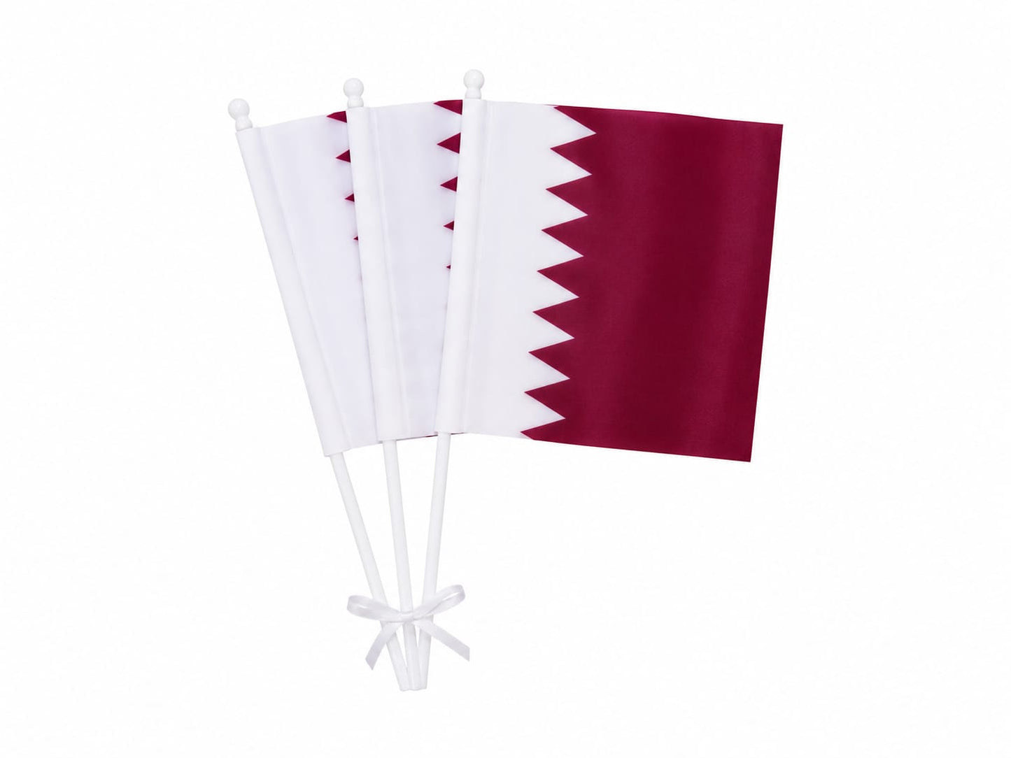 Small Qatar Flag - Set of 3 | Premium Quality - Best Price Online