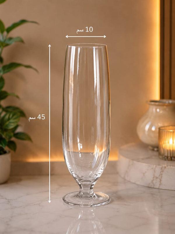 Tall Cylinder Glass Flower Vase - 213-VC Premium Quality | Best Sell Online