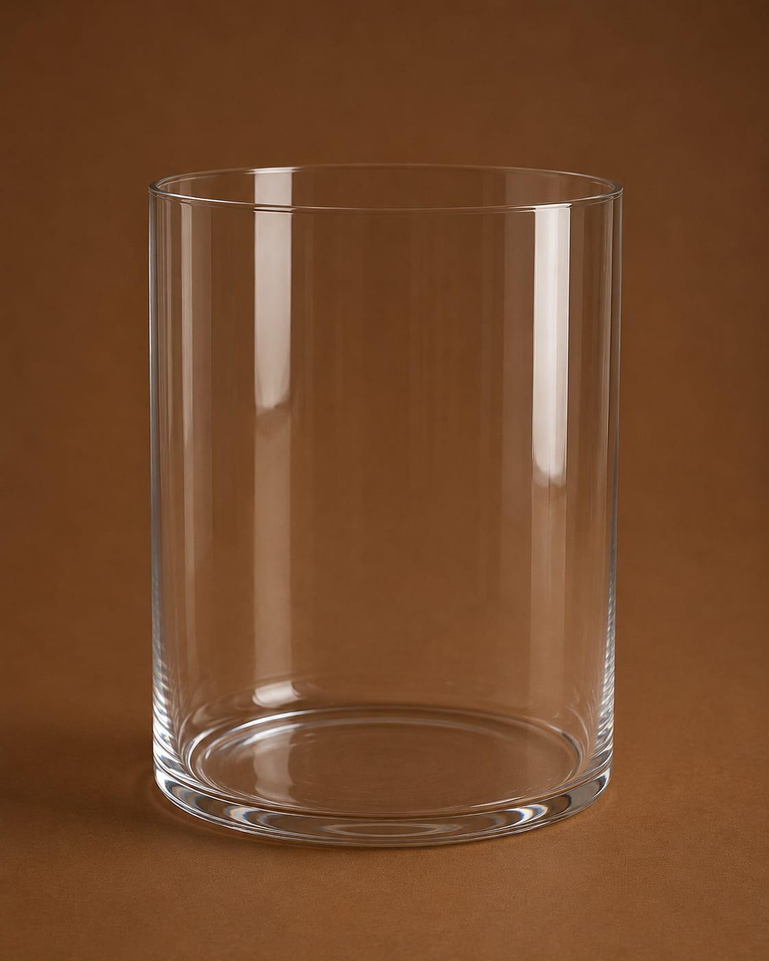 Large Cylinder Glass Flower Vase 38cm×36cm Premium Quality | Best Sell Online
