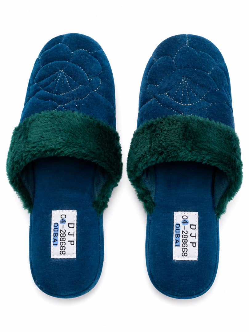 Plush House Slippers - Green |Premium Quality | Best Sell Online