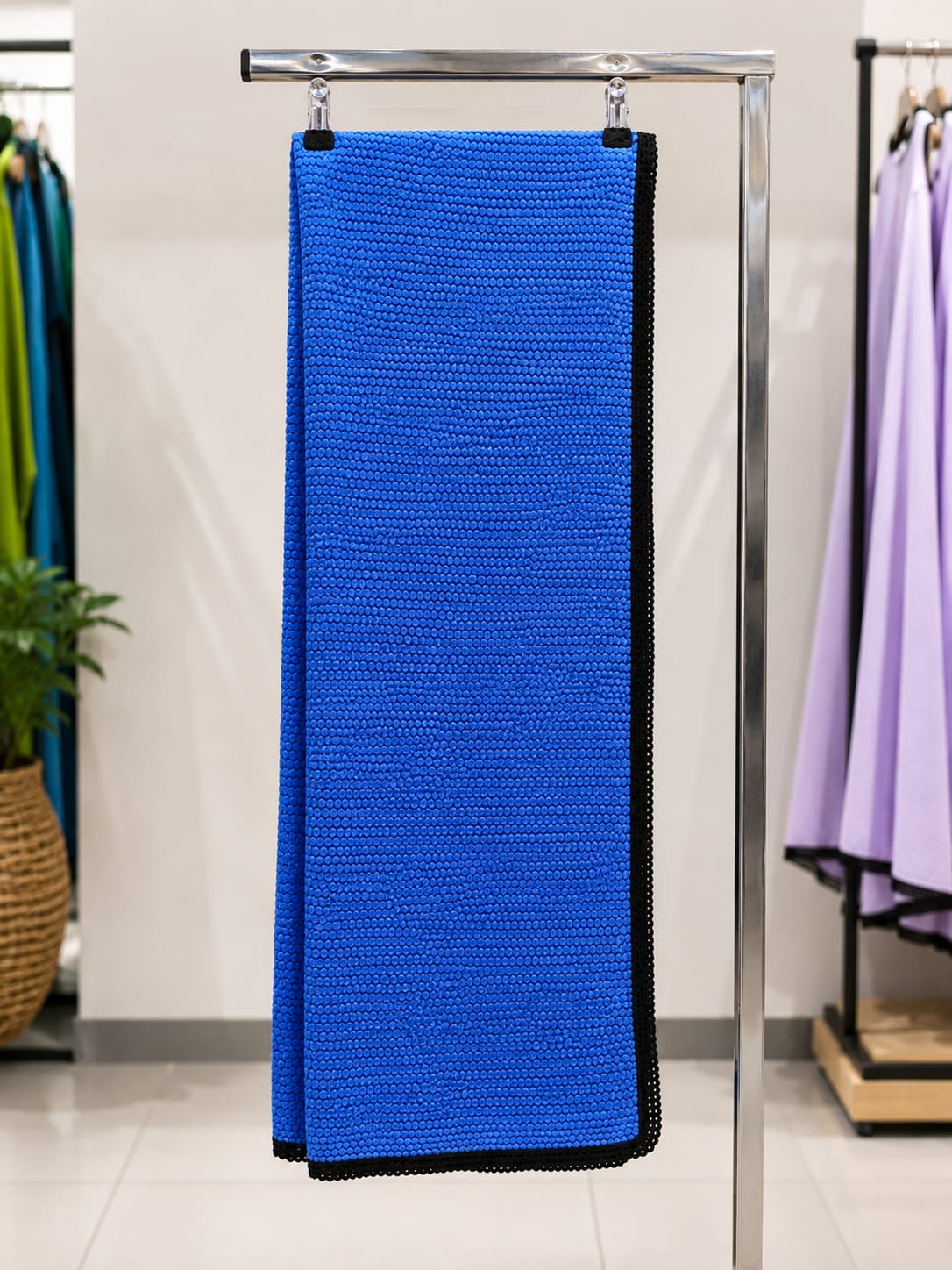 Blue Textured Shayla Scarf - 0980 |Premium Quality | Best Sell Online
