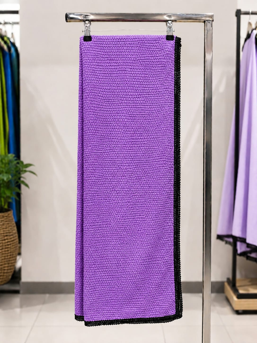 Purple Textured Shayla Scarf - 0980 |Premium Quality | Best Sell Online